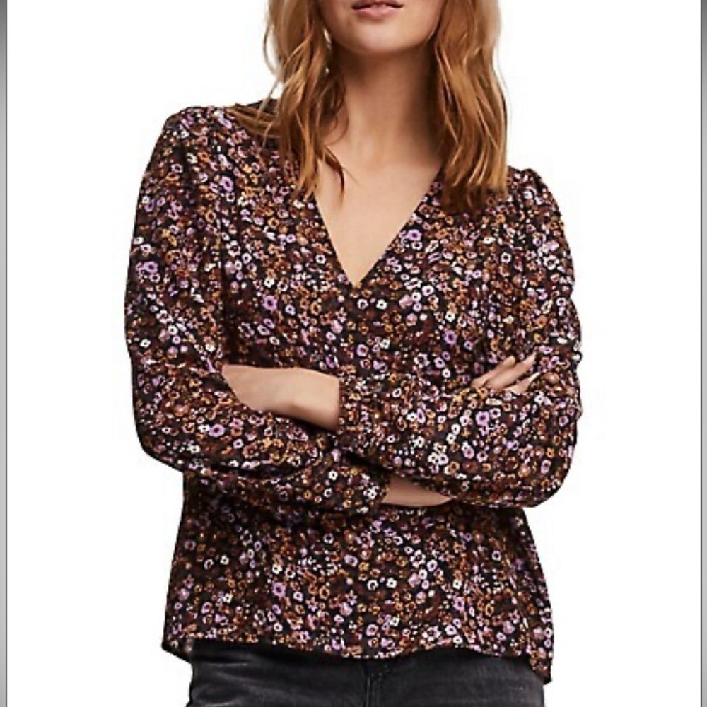 Vero Moda Una Long Sleeve Floral Blouse
